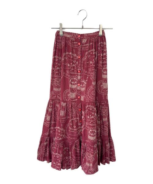 Hysteric Glamour（ヒステリックグラマー）Hysteric Glamour (ヒステリックグラマー) ロングスカート ワインレッド サイズ:Fの古着・服飾アイテム