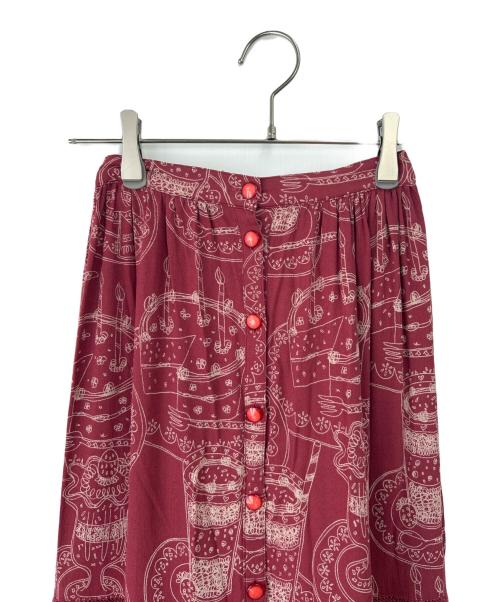 Hysteric Glamour（ヒステリックグラマー）Hysteric Glamour (ヒステリックグラマー) ロングスカート ワインレッド サイズ:Fの古着・服飾アイテム