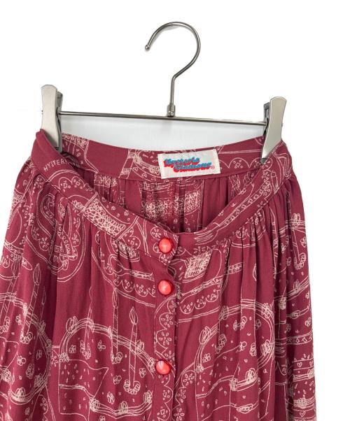 Hysteric Glamour（ヒステリックグラマー）Hysteric Glamour (ヒステリックグラマー) ロングスカート ワインレッド サイズ:Fの古着・服飾アイテム