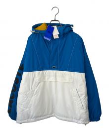 Lacoste L!VE（ラコステライブ）の古着「撥水中綿アノラック」｜ブルー×ホワイト