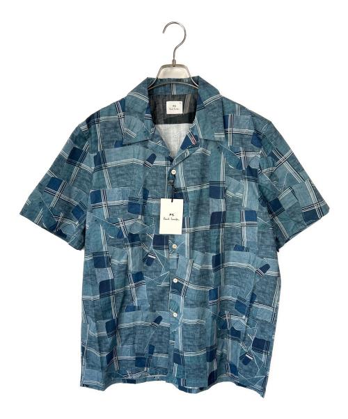 PS Paul Smith（ＰＳポールスミス）PS Paul Smith (ＰＳポールスミス) 半袖シャツ ブルー サイズ:XL 未使用品の古着・服飾アイテム