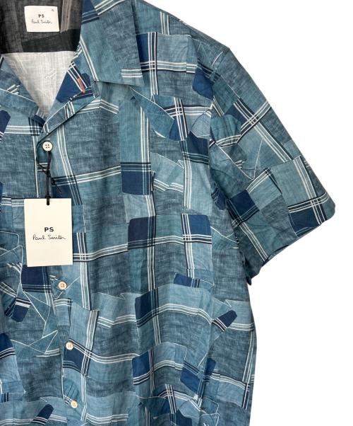 PS Paul Smith（ＰＳポールスミス）PS Paul Smith (ＰＳポールスミス) 半袖シャツ ブルー サイズ:XL 未使用品の古着・服飾アイテム