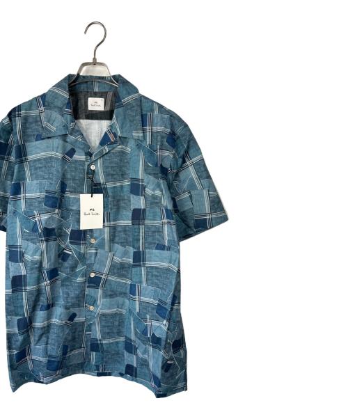 PS Paul Smith（ＰＳポールスミス）PS Paul Smith (ＰＳポールスミス) 半袖シャツ ブルー サイズ:XL 未使用品の古着・服飾アイテム