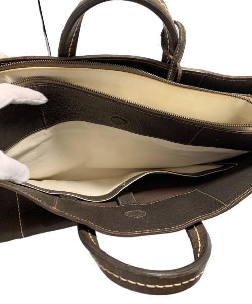 genten（ゲンテン）genten (ゲンテン) レザーブリーフケース ブラウンの古着・服飾アイテム