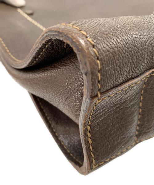 genten（ゲンテン）genten (ゲンテン) レザーブリーフケース ブラウンの古着・服飾アイテム