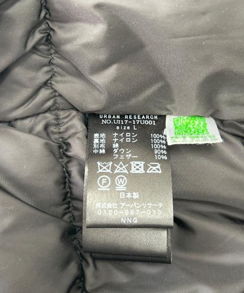 NANGA（ナンガ）NANGA (ナンガ) URBAN RESEARCH iD (アーバンリサーチアイディー) ダウンジャケット ブラック サイズ:Lの古着・服飾アイテム