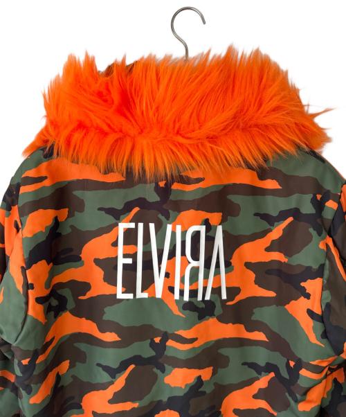 ELVIRA（エルビラ）ELVIRA (エルビラ) リバーシブルジャケット ブラック/グリーン×オレンジ サイズ:-の古着・服飾アイテム