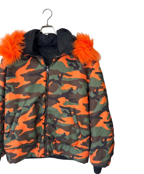 ELVIRA（エルビラ）ELVIRA (エルビラ) リバーシブルジャケット ブラック/グリーン×オレンジ サイズ:-の古着・服飾アイテム