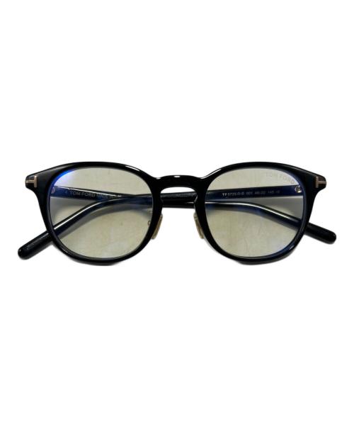 TOM FORD（トムフォード）TOM FORD (トムフォード) ウェリントン型眼鏡 ブラック サイズ:48□22 145の古着・服飾アイテム