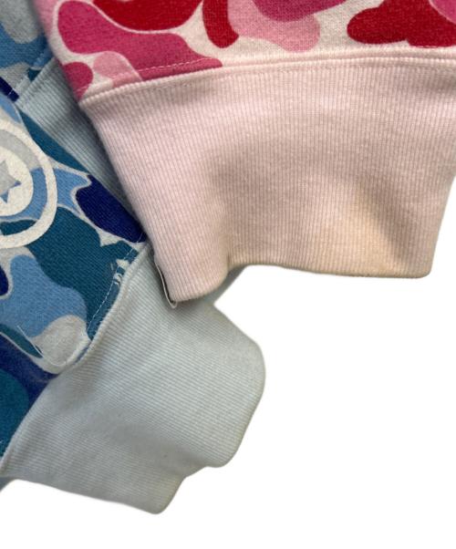 A BATHING APE（ア ベイシング エイプ）A BATHING APE (ア ベイシング エイプ) ジップパーカー ブルー×レッド サイズ:2XLの古着・服飾アイテム