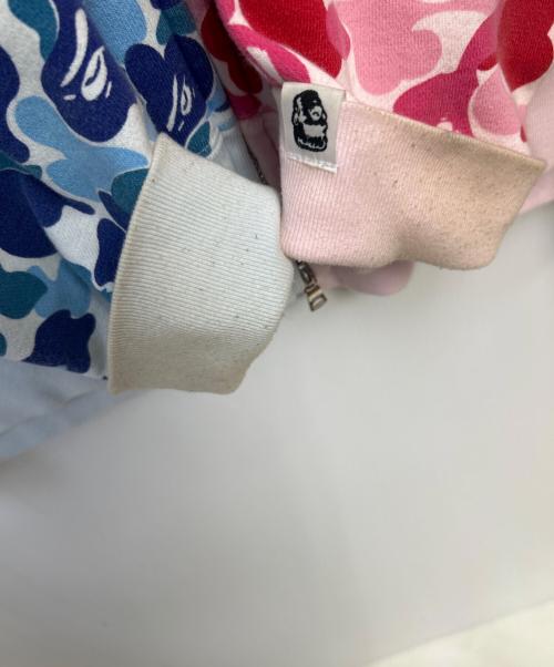 A BATHING APE（ア ベイシング エイプ）A BATHING APE (ア ベイシング エイプ) ジップパーカー ブルー×レッド サイズ:2XLの古着・服飾アイテム