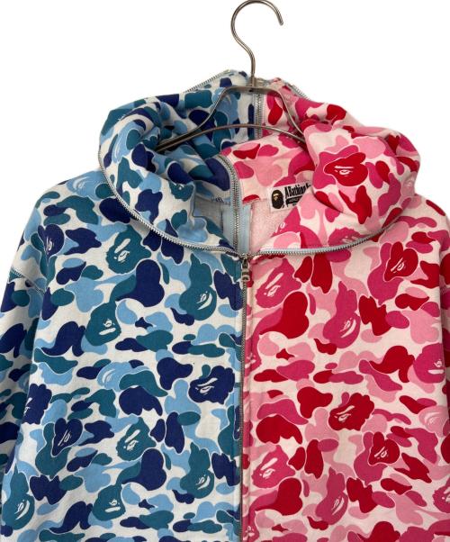 A BATHING APE（ア ベイシング エイプ）A BATHING APE (ア ベイシング エイプ) ジップパーカー ブルー×レッド サイズ:2XLの古着・服飾アイテム