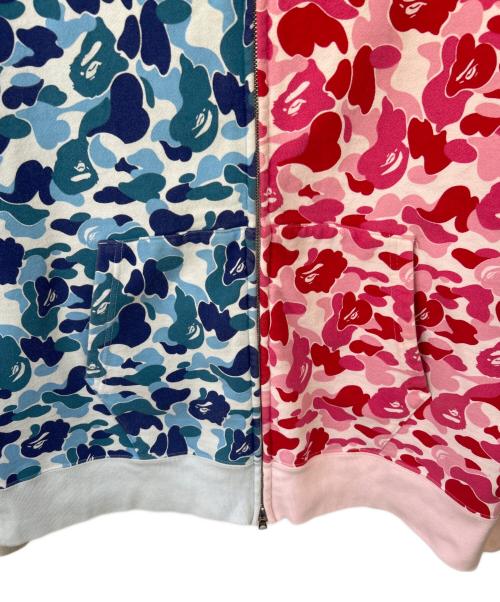 A BATHING APE（ア ベイシング エイプ）A BATHING APE (ア ベイシング エイプ) ジップパーカー ブルー×レッド サイズ:2XLの古着・服飾アイテム