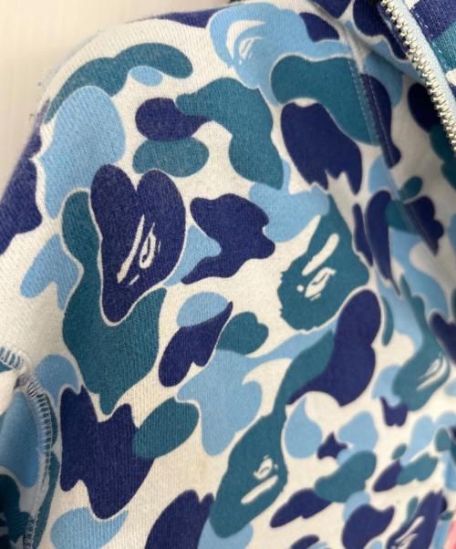 A BATHING APE（ア ベイシング エイプ）A BATHING APE (ア ベイシング エイプ) ジップパーカー ブルー×レッド サイズ:2XLの古着・服飾アイテム