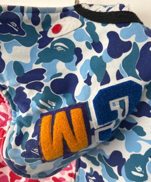 A BATHING APE（ア ベイシング エイプ）A BATHING APE (ア ベイシング エイプ) ジップパーカー ブルー×レッド サイズ:2XLの古着・服飾アイテム