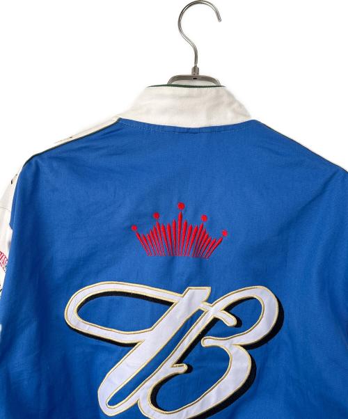 JH Design（ジェイエイチデザイン）JH Design (ジェイエイチデザイン) レーシングジャケット ブルー×ホワイト サイズ:Lの古着・服飾アイテム