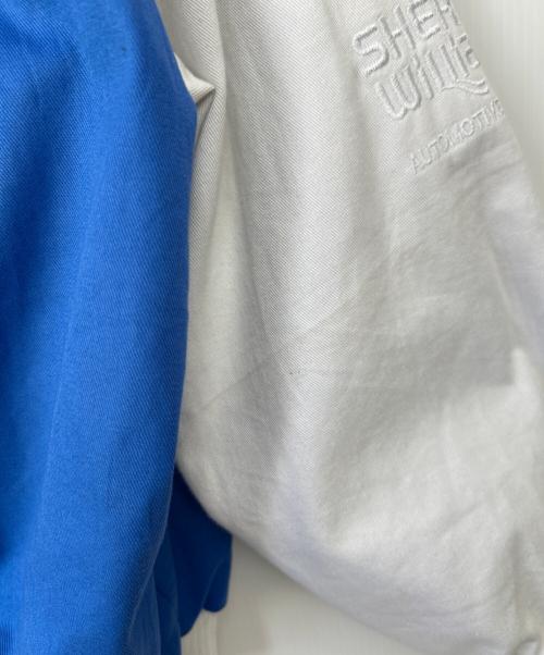 JH Design（ジェイエイチデザイン）JH Design (ジェイエイチデザイン) レーシングジャケット ブルー×ホワイト サイズ:Lの古着・服飾アイテム