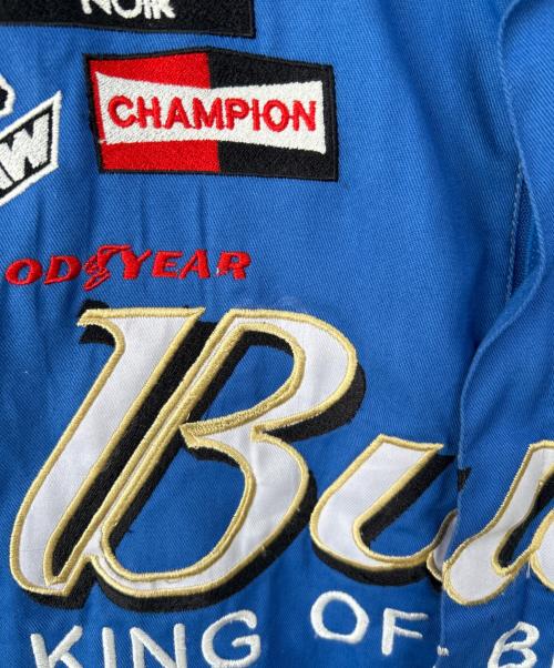 JH Design（ジェイエイチデザイン）JH Design (ジェイエイチデザイン) レーシングジャケット ブルー×ホワイト サイズ:Lの古着・服飾アイテム