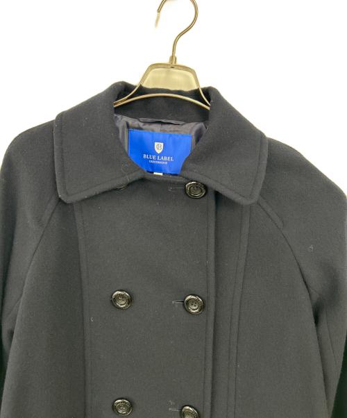 BLUE LABEL CRESTBRIDGE（ブルーレーベルクレストブリッジ）BLUE LABEL CRESTBRIDGE (ブルーレーベルクレストブリッジ) スペリオルメルトンケープコート ネイビー サイズ:38の古着・服飾アイテム