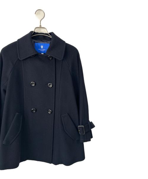BLUE LABEL CRESTBRIDGE（ブルーレーベルクレストブリッジ）BLUE LABEL CRESTBRIDGE (ブルーレーベルクレストブリッジ) スペリオルメルトンケープコート ネイビー サイズ:38の古着・服飾アイテム