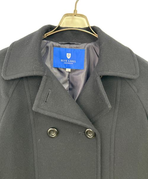BLUE LABEL CRESTBRIDGE（ブルーレーベルクレストブリッジ）BLUE LABEL CRESTBRIDGE (ブルーレーベルクレストブリッジ) スペリオルメルトンケープコート ネイビー サイズ:38の古着・服飾アイテム