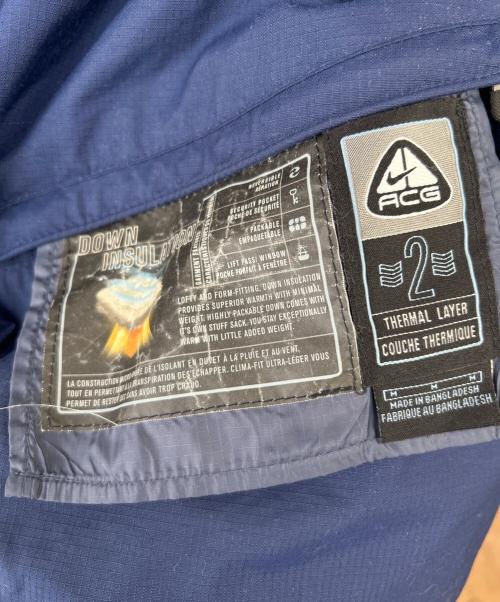 NIKE ACG（ナイキエーシージー）NIKE ACG (ナイキエーシージー) リバーシブルダウンジャケット ネイビー×ブルー サイズ:Mの古着・服飾アイテム