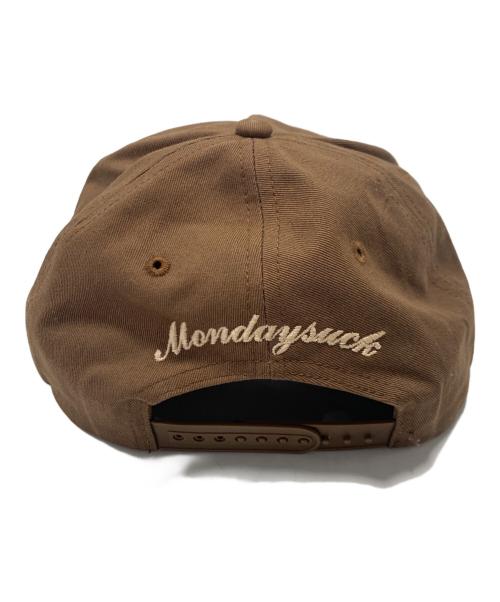 MONDAYSUCK（マンデーサック）MONDAYSUCK (マンデーサック) キャップ ブラウンの古着・服飾アイテム