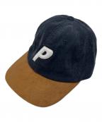 PALACEパレス）の古着「コーデュロイキャップ」｜ネイビー×ブラウン