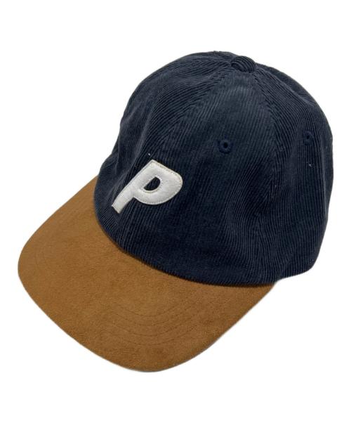 PALACE（パレス）PALACE (パレス) コーデュロイキャップ ネイビー×ブラウンの古着・服飾アイテム