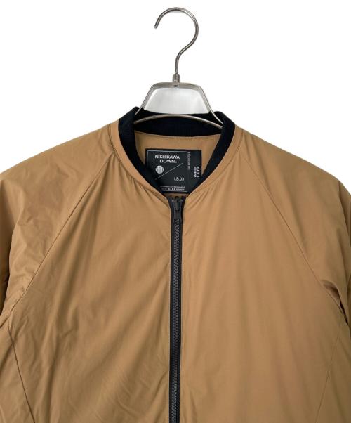 nano・universe（ナノ・ユニバース）nano・universe (ナノ・ユニバース) 西川 (ニシカワ) ダウンジャケット ベージュ サイズ:Sの古着・服飾アイテム