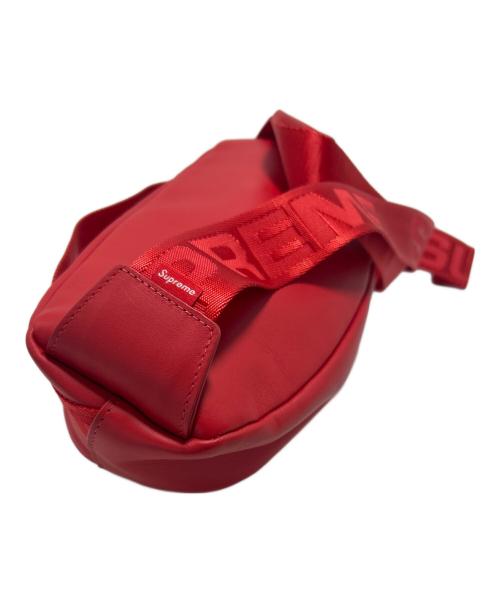 SUPREME（シュプリーム）SUPREME (シュプリーム) レザーウエストバッグ レッドの古着・服飾アイテム