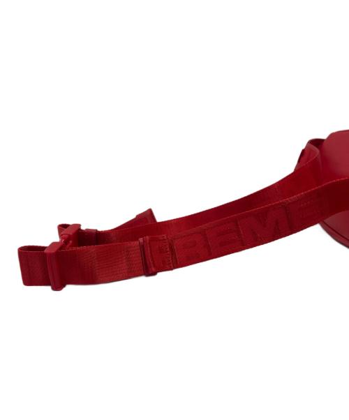 SUPREME（シュプリーム）SUPREME (シュプリーム) レザーウエストバッグ レッドの古着・服飾アイテム