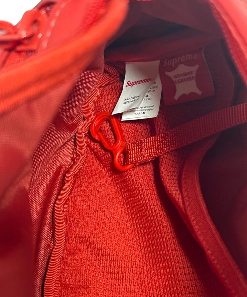 SUPREME（シュプリーム）SUPREME (シュプリーム) レザーウエストバッグ レッドの古着・服飾アイテム