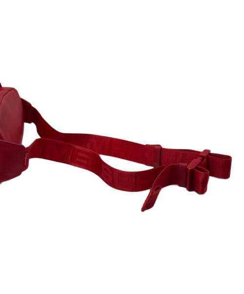 SUPREME（シュプリーム）SUPREME (シュプリーム) レザーウエストバッグ レッドの古着・服飾アイテム