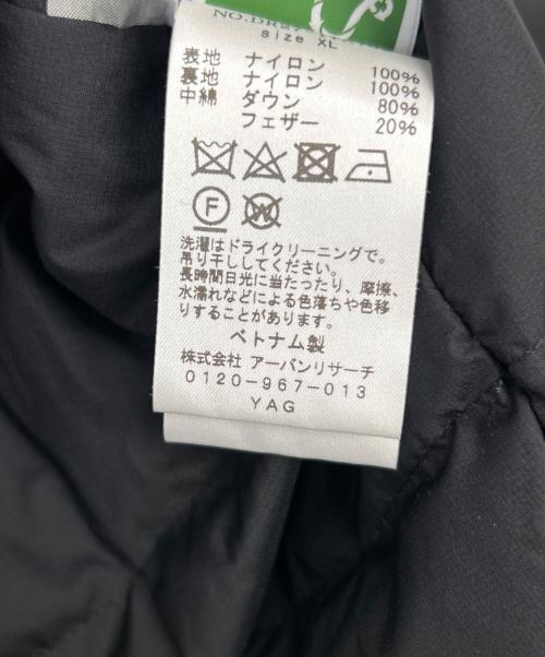 NANGA（ナンガ）NANGA (ナンガ) URBAN RESEARCH DOORS (アーバンリサーチドアーズ) ダウンジャケット ブラック サイズ:XLの古着・服飾アイテム