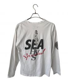 Hysteric Glamour×WIND AND SEA（ヒステリックグラマー×ウィンダンシー）の古着「ロングスリーブカットソー」｜ホワイト