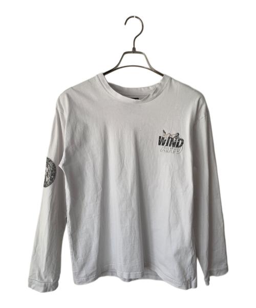 Hysteric Glamour（ヒステリックグラマー）Hysteric Glamour (ヒステリックグラマー) WIND AND SEA (ウィンダンシー) ロングスリーブカットソー ホワイト サイズ:Lの古着・服飾アイテム