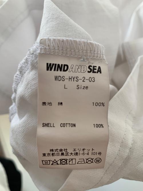 Hysteric Glamour（ヒステリックグラマー）Hysteric Glamour (ヒステリックグラマー) WIND AND SEA (ウィンダンシー) ロングスリーブカットソー ホワイト サイズ:Lの古着・服飾アイテム