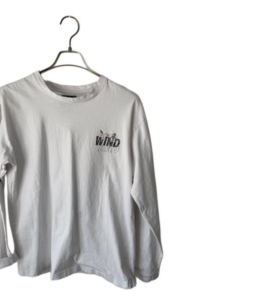 Hysteric Glamour（ヒステリックグラマー）Hysteric Glamour (ヒステリックグラマー) WIND AND SEA (ウィンダンシー) ロングスリーブカットソー ホワイト サイズ:Lの古着・服飾アイテム