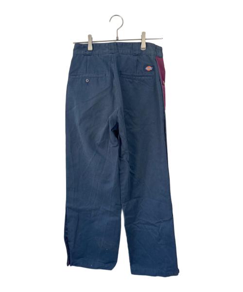 Dickies（ディッキーズ）Dickies (ディッキーズ) MYne MIHARA YASUHIRO (マイン ミハラヤスヒロ) サイドスナップパンツ ネイビー×パープル サイズ:Sの古着・服飾アイテム