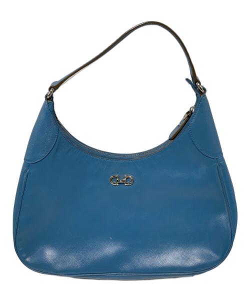 Salvatore Ferragamo（サルヴァトーレ フェラガモ）Salvatore Ferragamo (サルヴァトーレ フェラガモ) ワンショルダーバッグ スカイブルーの古着・服飾アイテム