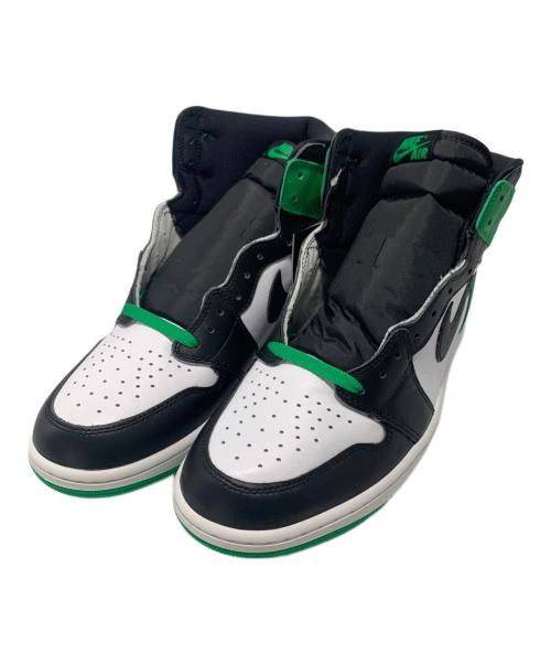 NIKE（ナイキ）NIKE (ナイキ) スニーカー Air Jordan 1 Retro High（エア ジョーダン 1 レトロ ハイ） ブラック×グリーン サイズ:30cm 未使用品の古着・服飾アイテム