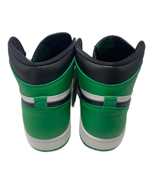 NIKE（ナイキ）NIKE (ナイキ) スニーカー Air Jordan 1 Retro High（エア ジョーダン 1 レトロ ハイ） ブラック×グリーン サイズ:30cm 未使用品の古着・服飾アイテム