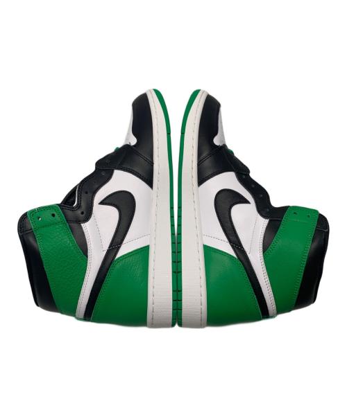 NIKE（ナイキ）NIKE (ナイキ) スニーカー Air Jordan 1 Retro High（エア ジョーダン 1 レトロ ハイ） ブラック×グリーン サイズ:30cm 未使用品の古着・服飾アイテム
