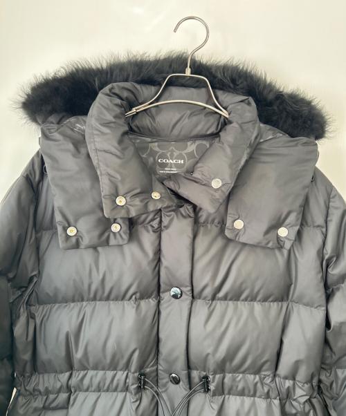 COACH（コーチ）COACH (コーチ) ダウンコート ブラック サイズ:Mの古着・服飾アイテム