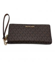 MICHAEL KORS（マイケル・コース）の古着「ラウンドファスナー財布」｜ブラウン