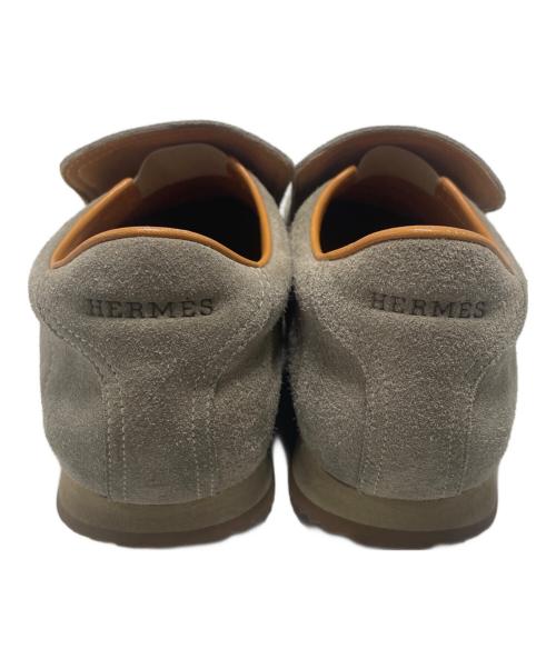 HERMES（エルメス）HERMES (エルメス) スリッポン カーキ サイズ:42.5の古着・服飾アイテム