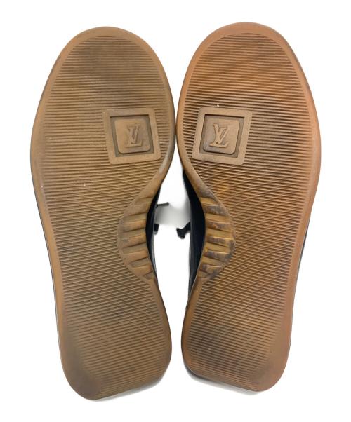 LOUIS VUITTON（ルイ ヴィトン）LOUIS VUITTON (ルイ ヴィトン) レザースニーカー ブラック サイズ:SIZE 8.5の古着・服飾アイテム