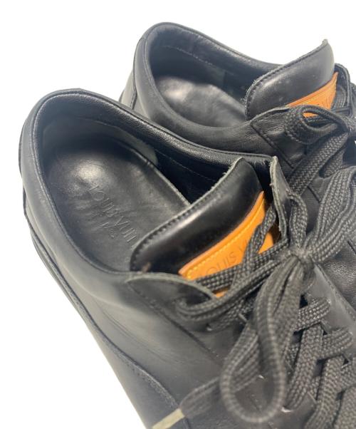 LOUIS VUITTON（ルイ ヴィトン）LOUIS VUITTON (ルイ ヴィトン) レザースニーカー ブラック サイズ:SIZE 8.5の古着・服飾アイテム