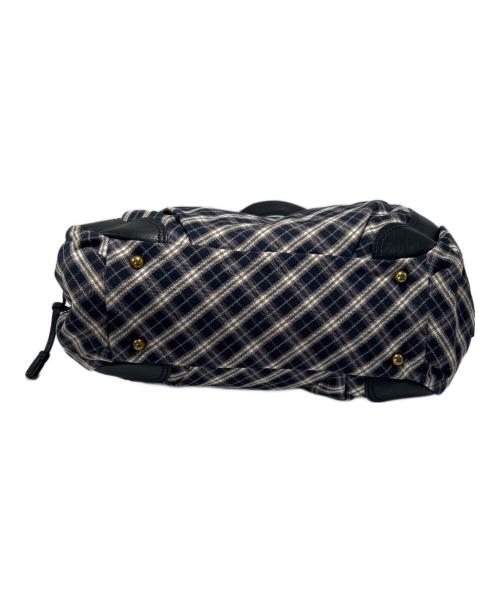 BURBERRY BLUE LABEL（バーバリー ブルー レーベル）BURBERRY BLUE LABEL (バーバリー ブルー レーベル) ハンドバッグ ブラック×ネイビー×ベージュの古着・服飾アイテム